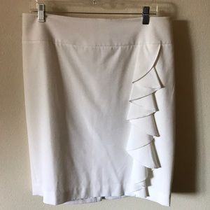 White House Black Market white skirt